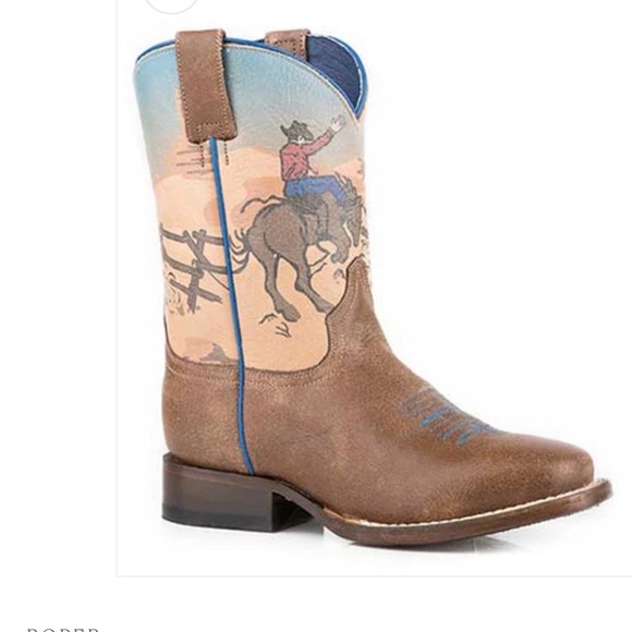 Roper kids rough stock cowboy boots – New With Tags- Size 3